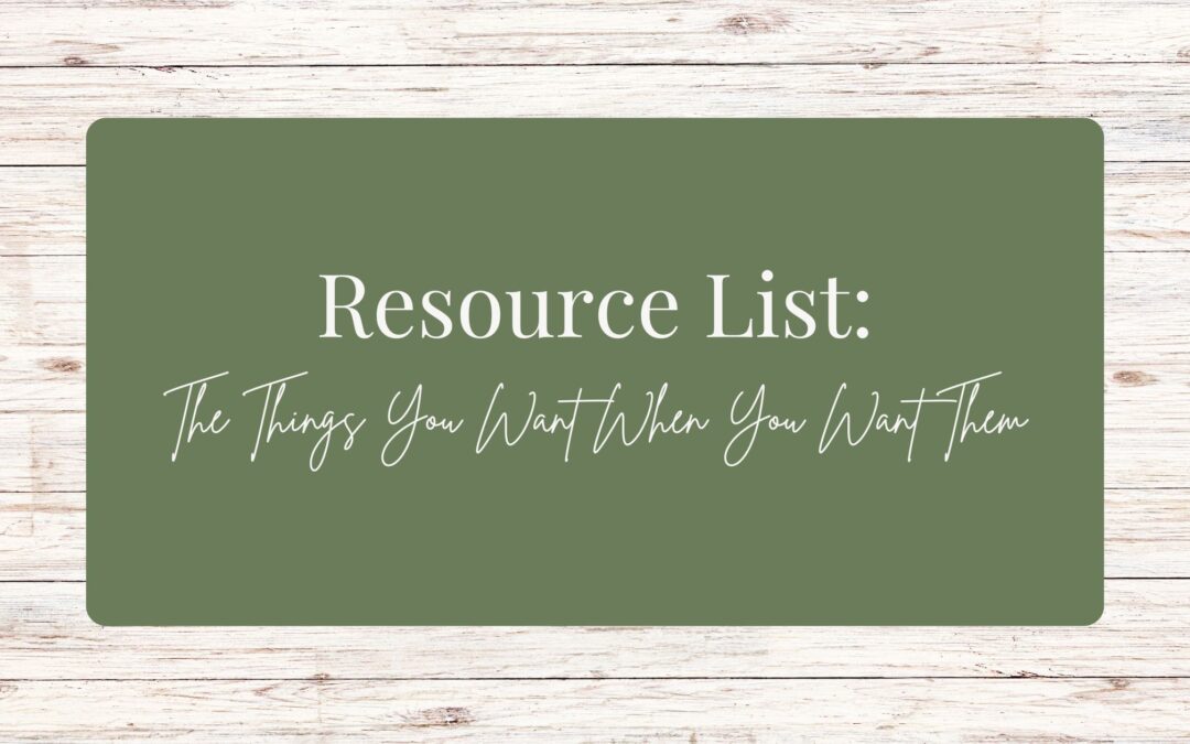 Resource List