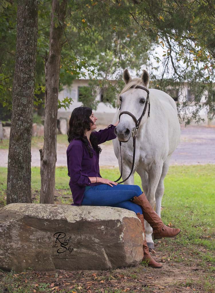 Girl and her horse at Hidden Hills Farm & Saddle Club