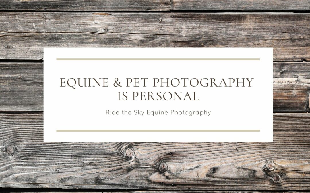 Equine & Pet Photography is Personal
