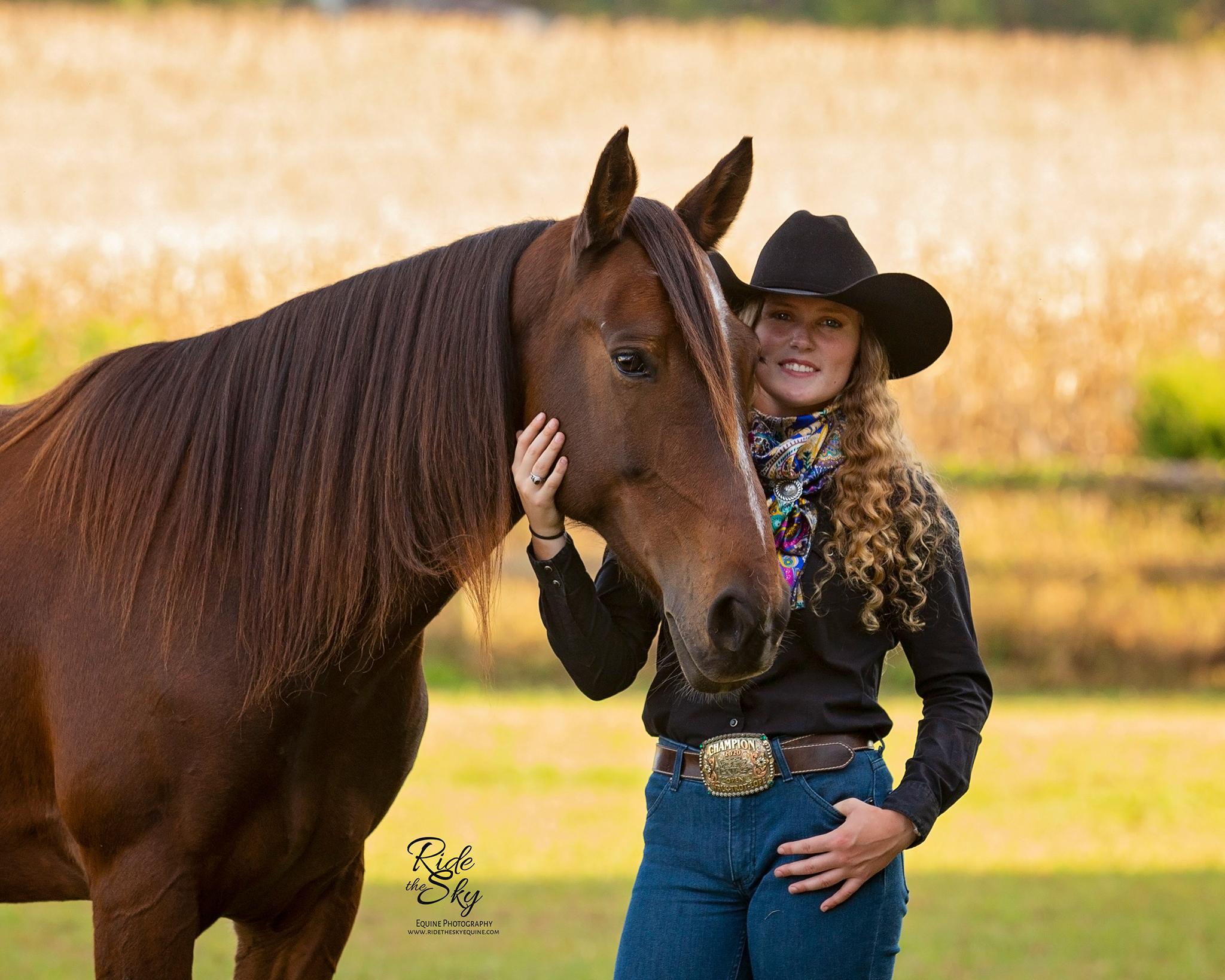 Girl and her horse pictured in Manchester Tennessee field