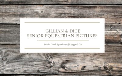 Gillian & Dice | Equestrian Senior Pictures | Border Creek Sporthorses | Ringgold, GA