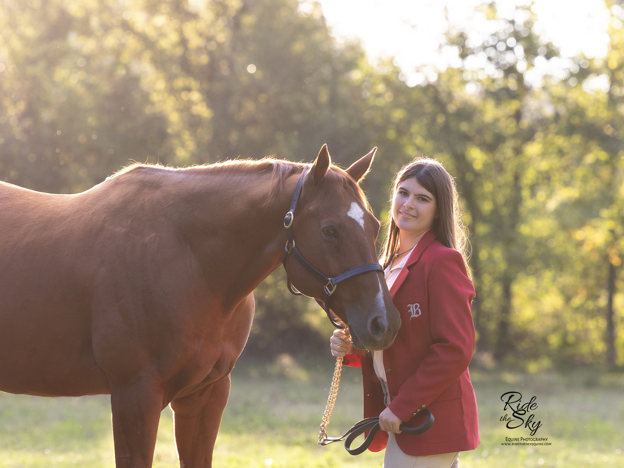 High School Senior Girl with her Horse