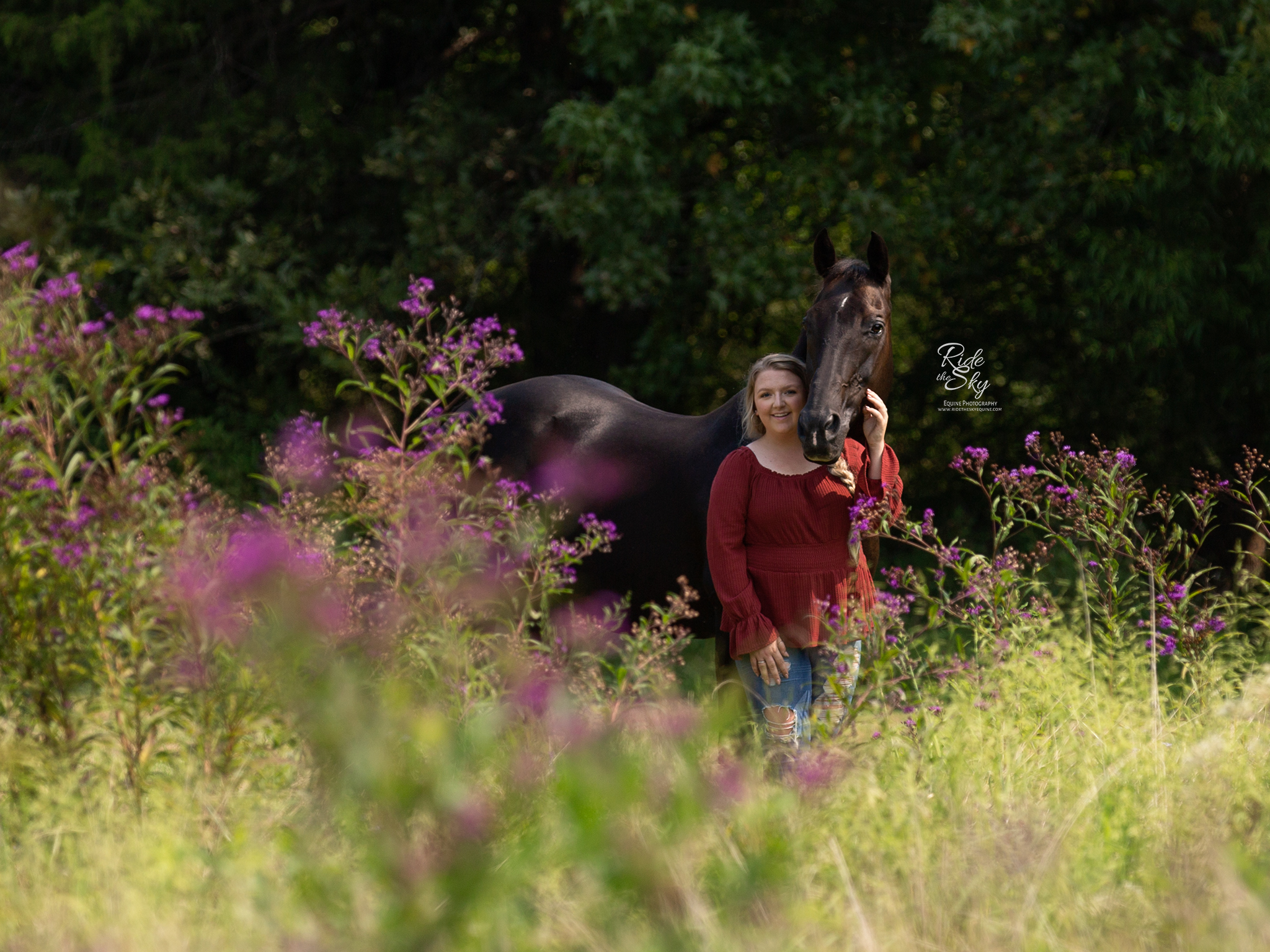 High School Senior with horse