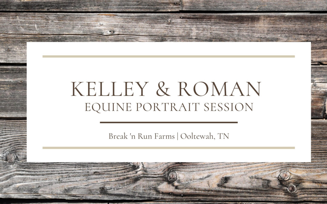 Roman & Kelley | Equine Portrait Session | Break ‘n Run | Ooltewah, TN