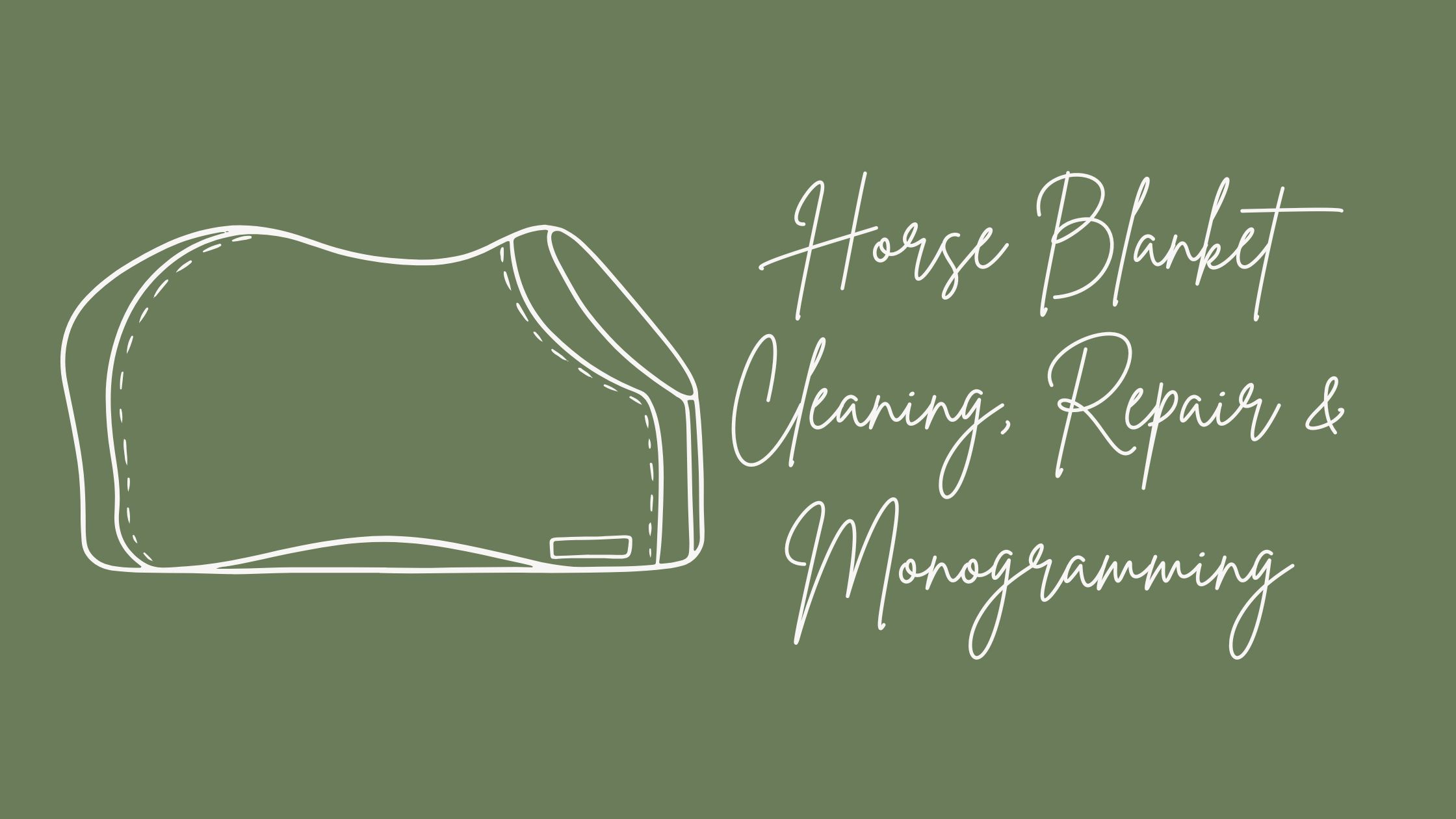 Horse Blanket Cleaning, Repairs, and Monogramming in Chattanooga, TN and surrounding areas<br />
