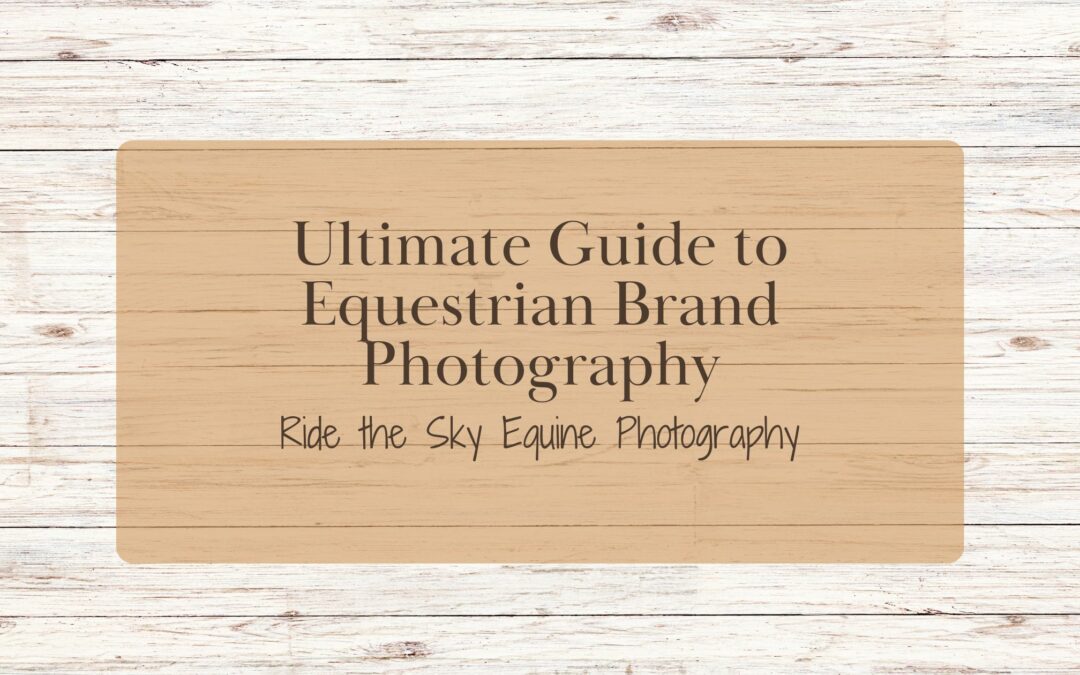Ultimate Guide to Equestrian Brand Photography