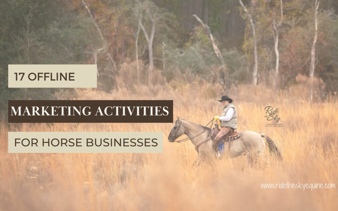 17 Offline Marketing Activities for Horse Businesses