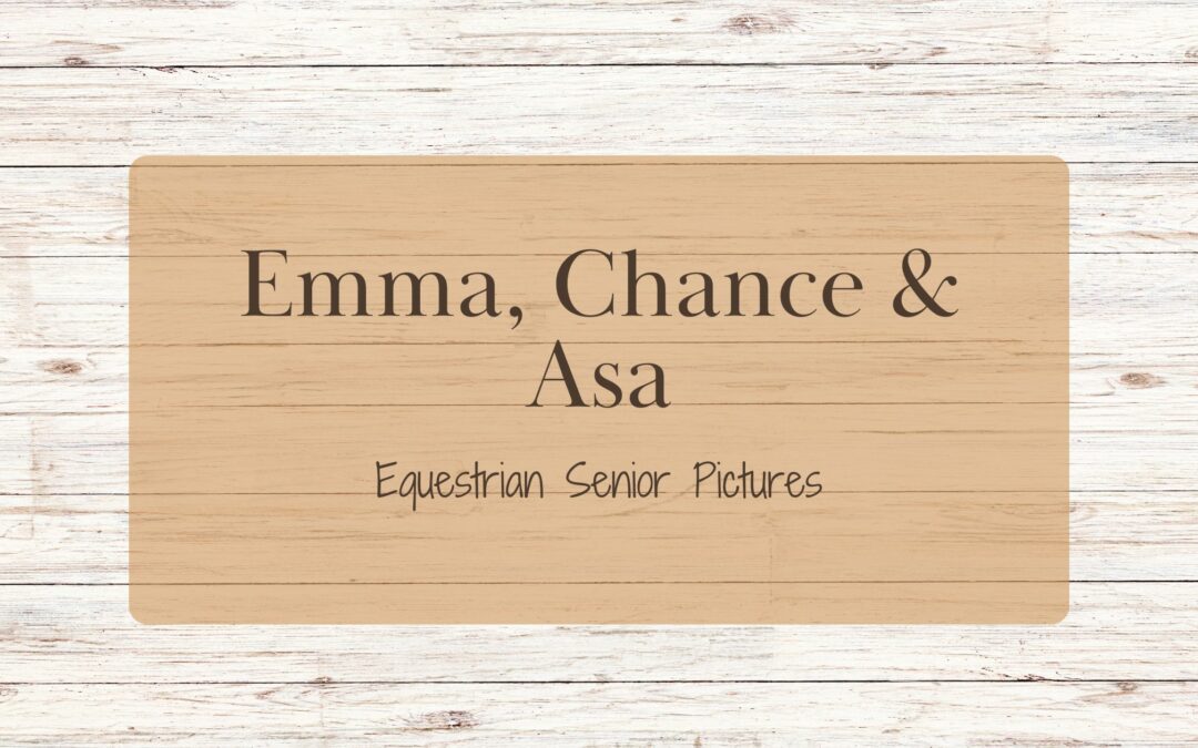 Emma, Chance, & Asa | Equestrian High School Senior Portraits | North GA