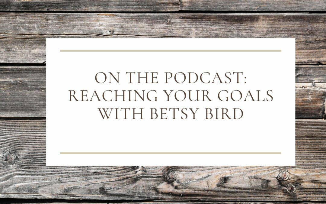 On the Pod: Reaching Your Goals with Betsy Bird